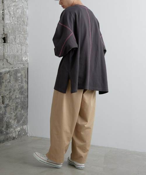 「SOUNDSGOOOOD」 長袖Tシャツ ONE SIZE チャコールグレー メンズ_画像9