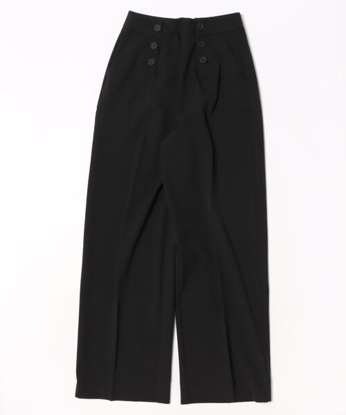 ワイドパンツ スラックス パンツ RAINA WIDE LEG TROUSERS | RAINA ワイド レッグ トラウザー レディースの画像