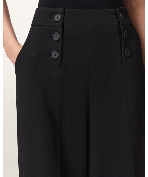ワイドパンツ スラックス パンツ RAINA WIDE LEG TROUSERS | RAINA ワイド レッグ トラウザー レディースの画像