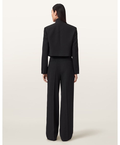 ワイドパンツ スラックス パンツ RAINA WIDE LEG TROUSERS | RAINA ワイド レッグ トラウザー レディースの画像