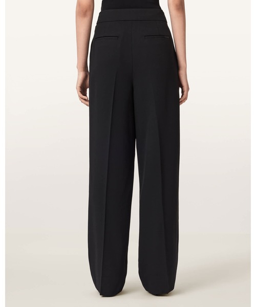 ワイドパンツ スラックス パンツ RAINA WIDE LEG TROUSERS | RAINA ワイド レッグ トラウザー レディースの画像