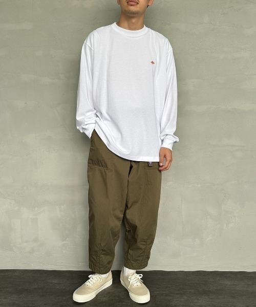 「DANTON」 長袖カットソー S チャコールグレー レディース_画像3