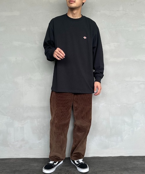 「DANTON」 長袖カットソー S チャコールグレー レディース_画像7