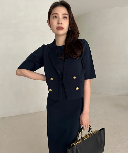 「anuans」 ニットワンピース SMALL アイボリー レディース_画像4