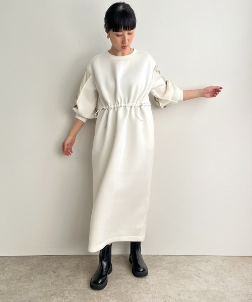 「LHELBIE」 長袖ワンピース M グリーン レディース_画像2