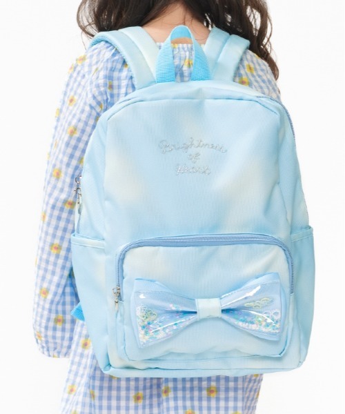 Kids Foret（キッズフォーレ） リュック スパンコールリボン付リュック