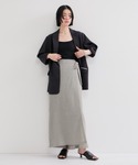 ワイドパンツ パンツ 楊柳ラップリボンパンツ ...の詳細画像3