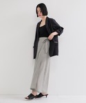 ワイドパンツ パンツ 楊柳ラップリボンパンツ ...の詳細画像4