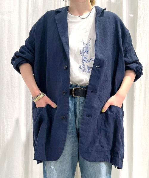 「JOURNAL STANDARD LUXE」 ジャケット FREE ネイビー レディースの画像