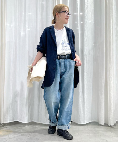 「JOURNAL STANDARD LUXE」 ジャケット FREE ネイビー レディースの画像