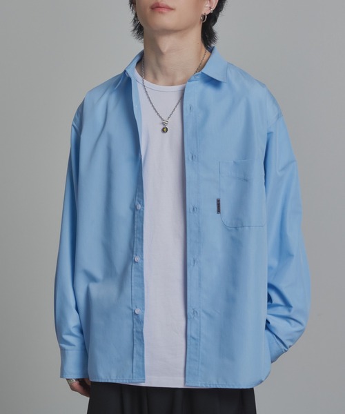 「ADAMASTE」 長袖シャツ LARGE ライトブルー メンズ_画像2