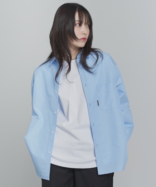 「ADAMASTE」 長袖シャツ LARGE ライトブルー メンズ_画像5