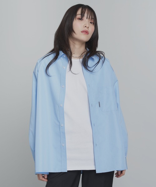 「ADAMASTE」 長袖シャツ LARGE ライトブルー メンズ_画像7