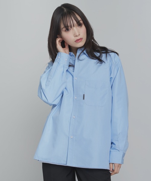 「ADAMASTE」 長袖シャツ LARGE ライトブルー メンズ_画像8