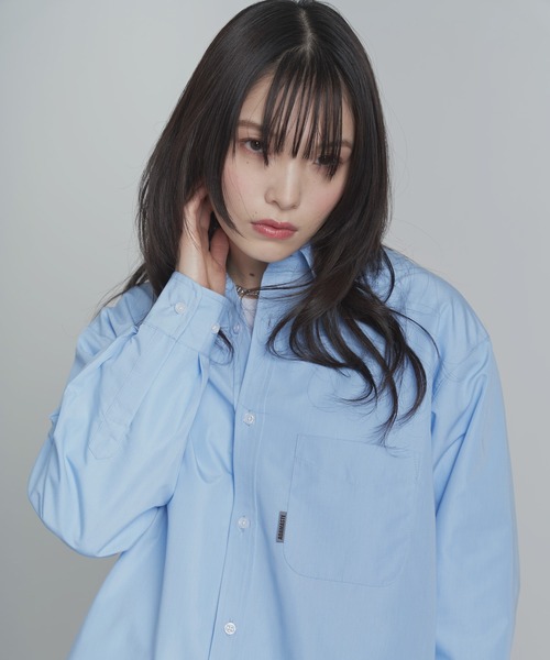 「ADAMASTE」 長袖シャツ LARGE ライトブルー メンズ_画像9