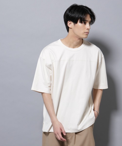NANO universe（ナノ・ユニバース） tシャツ リラックスフットボールT