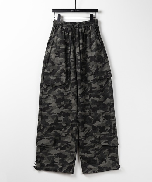 「me+em select」 カーゴパンツ FREE カーキ レディース_画像3