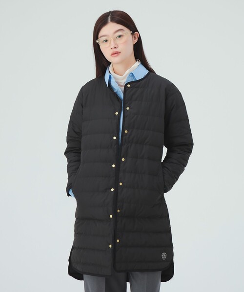 【 BEAMS HEART】フレンチダウン ロングコート ジャケット軽量Ｌサイズ BEAMS HEART（ビームス ハート） ダウンコート ダウンジャケット
