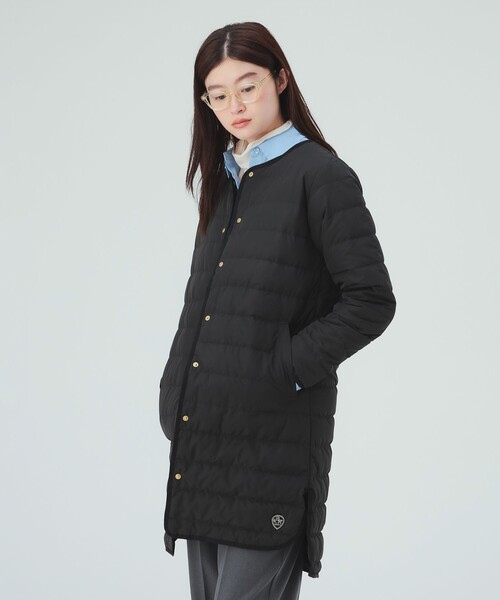 【 BEAMS HEART】フレンチダウン ロングコート ジャケット軽量Ｌサイズ BEAMS HEART（ビームス ハート） ダウンコート ダウンジャケット