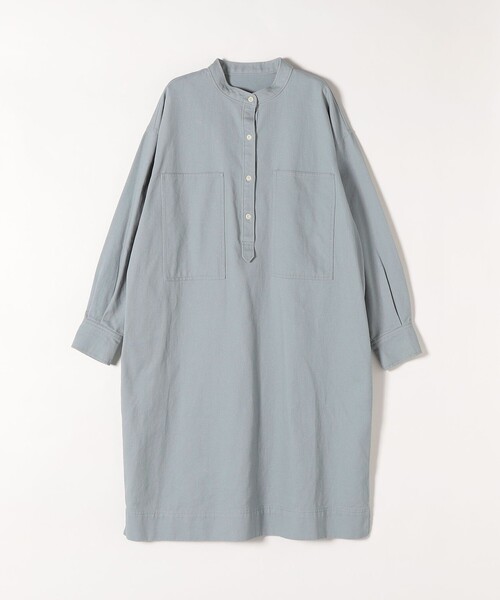 「SHIPS any」 長袖ワンピース ONE SIZE ライトブルー レディース_画像2