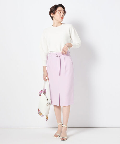 「NOLLEY'S Sophi」 タイトスカート 36 ホワイト レディース_画像2