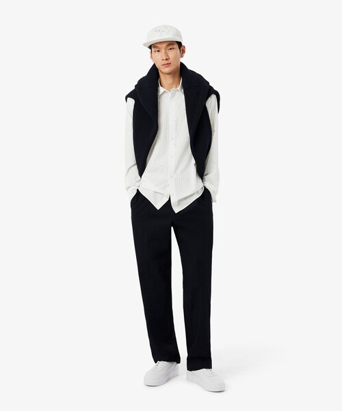 LACOSTE（ラコステ） シャツ オールオーバーステッチ ストライプシャツ