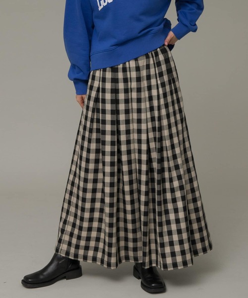 「URBAN RESEARCH Sonny Label」 フレアスカート 38 ベージュ レディース_画像4