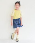 tシャツ 袖刺繍シアースリーブ半袖Tシャツ キ...の詳細画像3