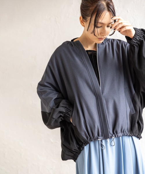 「OSMOSIS」 「loaf」ブルゾン ONE SIZE グレー系その他 レディース_2