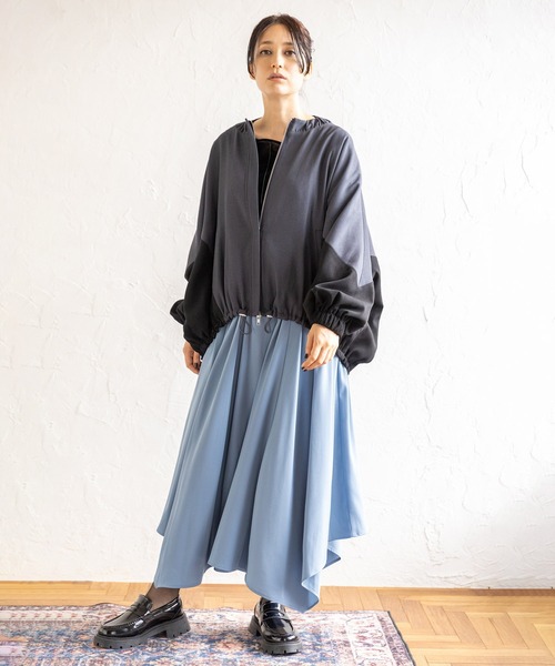「OSMOSIS」 「loaf」ブルゾン ONE SIZE グレー系その他 レディース_4