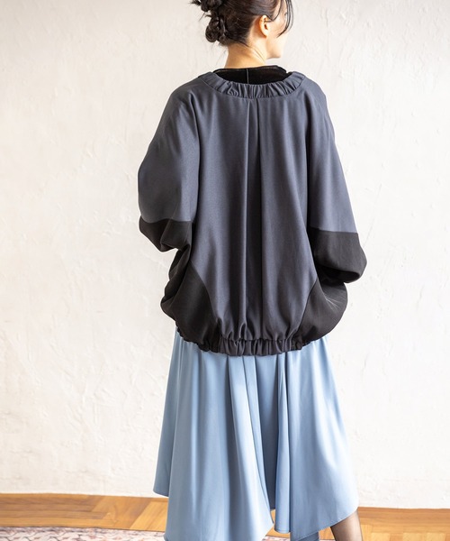 「OSMOSIS」 「loaf」ブルゾン ONE SIZE グレー系その他 レディース_8