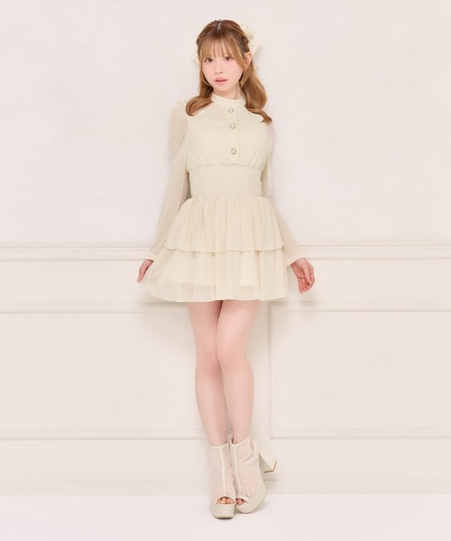 apres jour ドッキングティアードワンピース アプレジュール apres jour（アプレジュール） ワンピース ホルターネックティアード