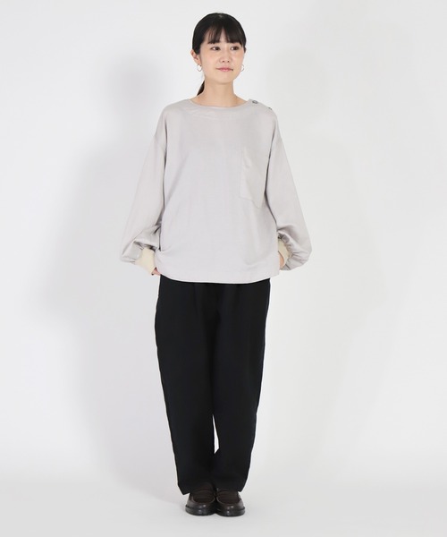 「Brocante」 チノパンツ 2 グレー レディース_画像3