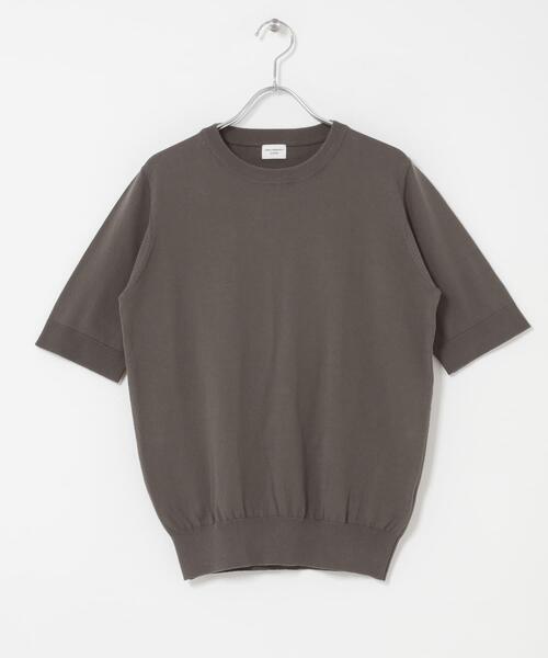 uvカット サマーニット ニット セーター 「UR TECH ひやサラクール」コットンハーフスリーブKNIT レディースの画像