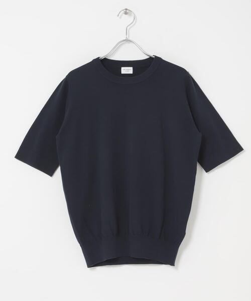 uvカット サマーニット ニット セーター 「UR TECH ひやサラクール」コットンハーフスリーブKNIT レディースの画像