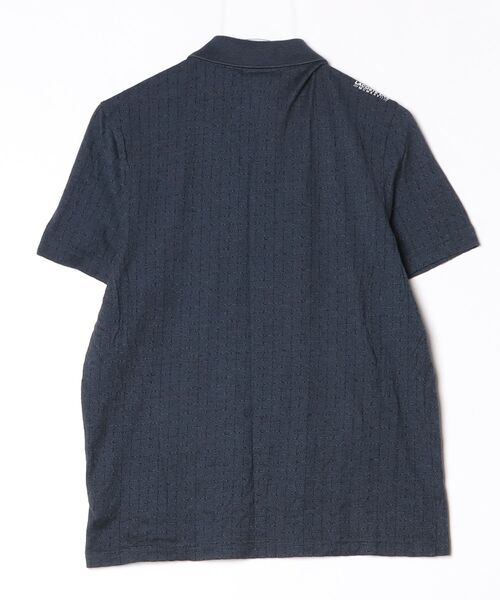 「LACOSTE」 半袖ポロシャツ S ネイビー レディース_画像2