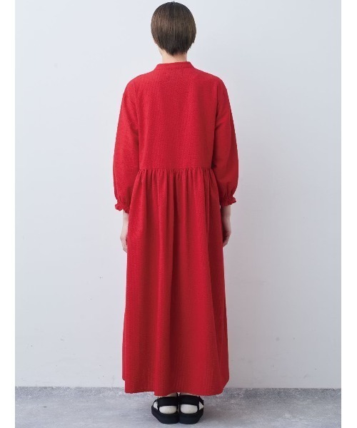 「Live in comfort」 長袖ワンピース LL ネイビー レディース_画像5