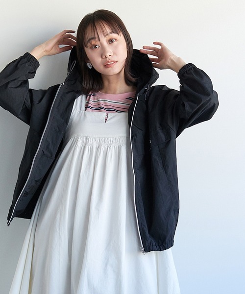 「KANGOL SPORT」 ナイロンブルゾン L ラベンダー レディース_画像7