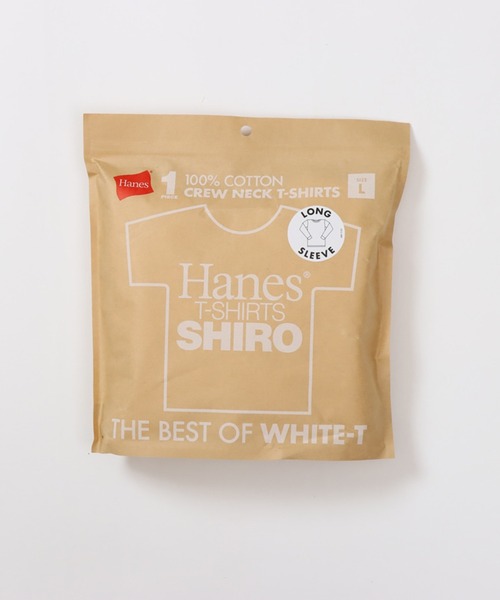 「HANES」 長袖Tシャツ S ホワイト メンズ_画像9