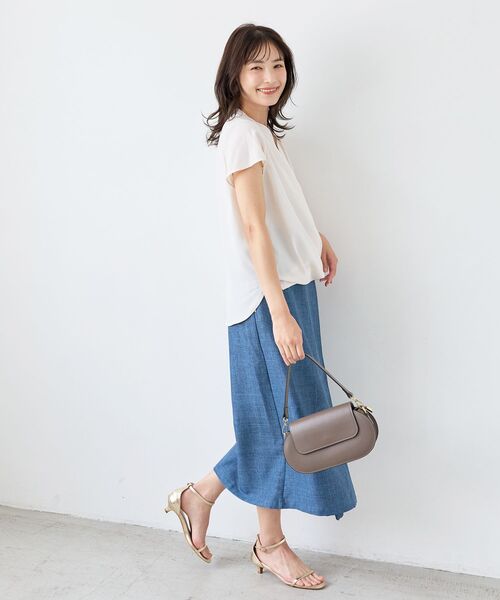LGB Lスカート ルグランブルー le.coeur blanc（ルクールブラン） スカート 夏 「洗える」ラップ