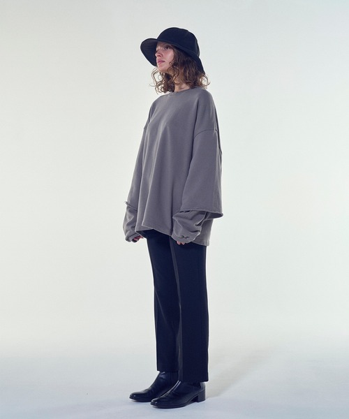 「VICTIM」 スラックス LARGE チャコールグレー メンズ_画像2