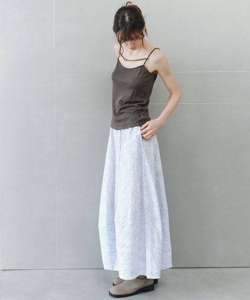 tageechita スカート 「tageechita」テクスチャーミックス バルーン