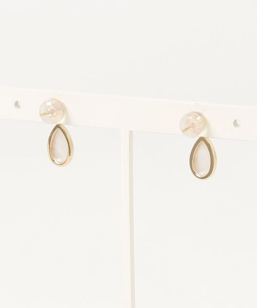 ピアス K10YG シェル ピアス レディースの画像