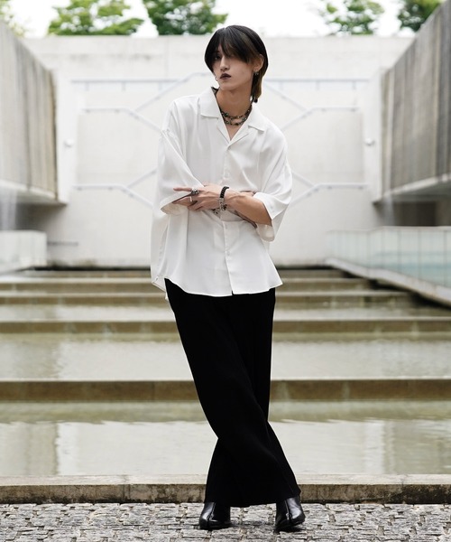「G.O.C」 半袖シャツ MEDIUM ボルドー メンズ_画像5