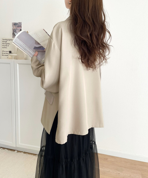 「classicalelf」 テーラードジャケット LARGE ブラック レディース_画像7
