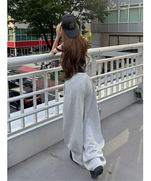Darich（ダーリッチ） ワイドパンツ スラックス パンツ クリスタルロゴ