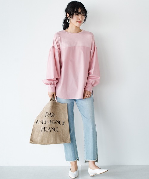 「haco!」 長袖ブラウス MEDIUM オフホワイト レディース_画像3