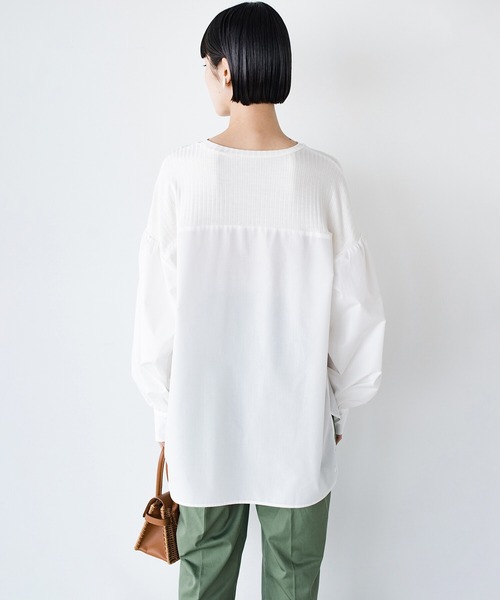 「haco!」 長袖ブラウス MEDIUM オフホワイト レディース_画像6
