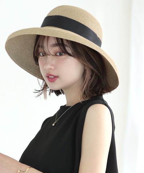 「Little&More」 ストローハット FREE ベージュ レディース_画像8