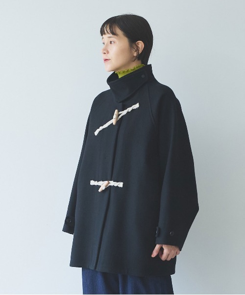 yuni ダッフルコート コート super100 Wool middle length toggle